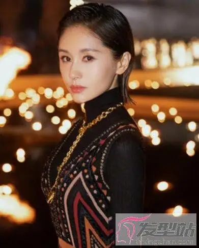 女生时髦油头短发干练利落比男生帅三分