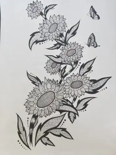 线绘黑白奥妙——锡林浩特市实验二校(4——6年级)优秀线描画作品展