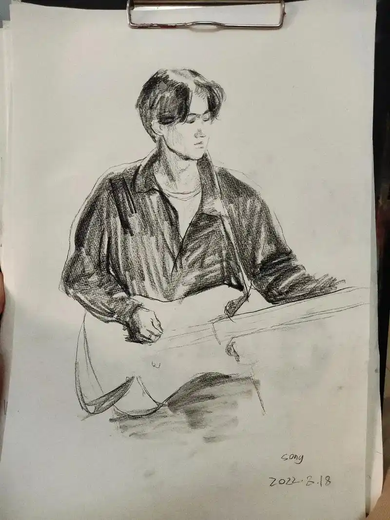 黄家驹.#绘画 #日常瞎画 小画一下#黄家驹  - 抖音