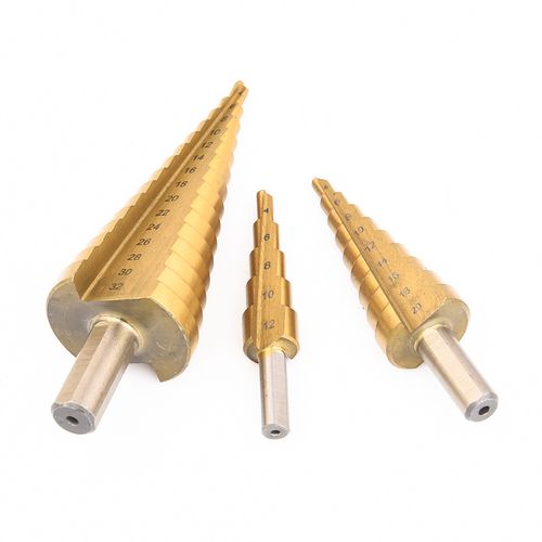 宝塔钻头开孔器万能打孔钢铁超硬扩孔锥形金属多功能不锈钢阶梯钻