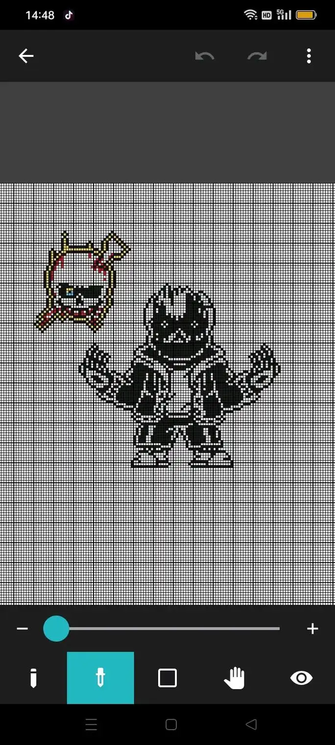 传说之下 #像素画 #像素 三重往日时光第三阶段 - 抖音