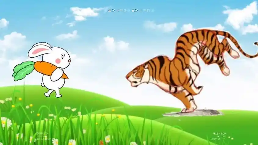 徐悲鸿的《虎与兔》:老虎与兔子和谐共处?