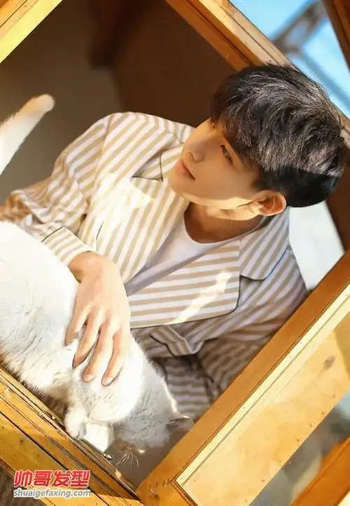 国产帅哥宋威龙的写真 颜值高黑色发型也迷人