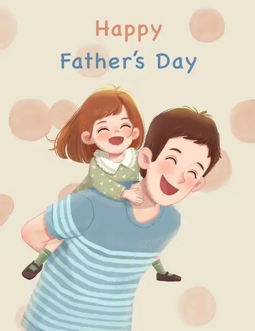 父亲节主题人物插画