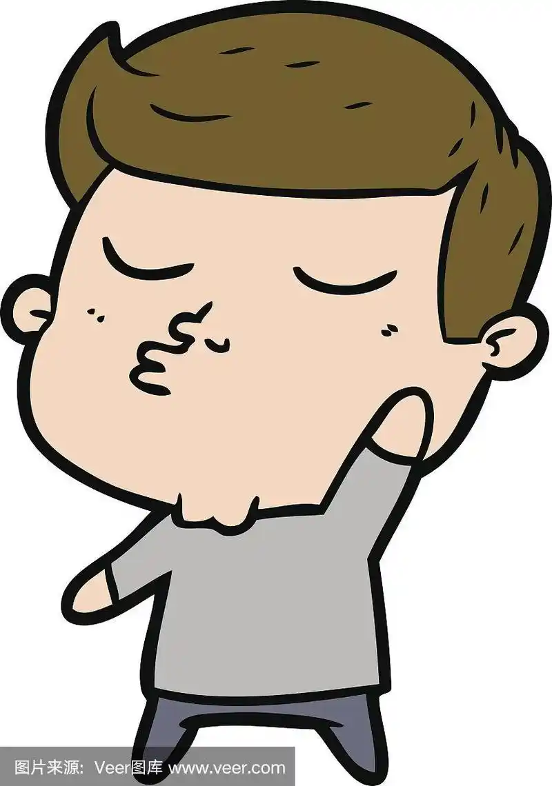 卡通,男人,模型,撅嘴,垂直画幅