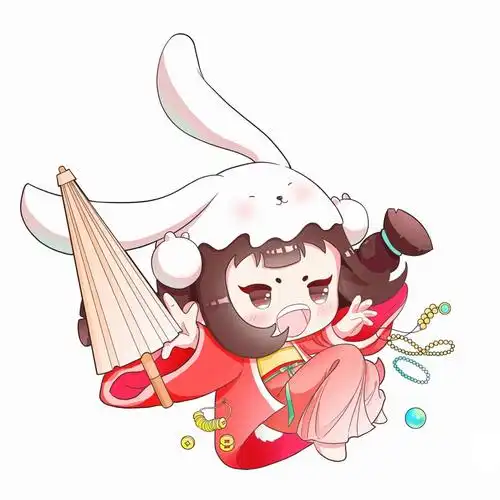 古风q版插画_银河在云顶深处-站酷zcool