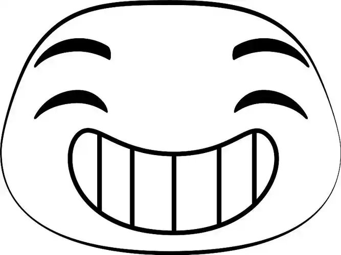 笑的表情脸图标图片