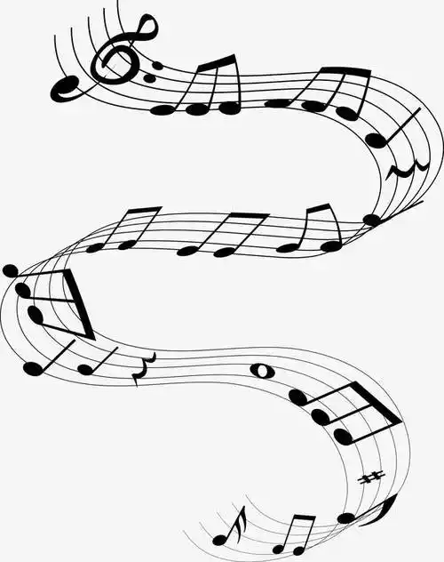 五线谱简笔画 五线谱简笔画图片大全带颜色