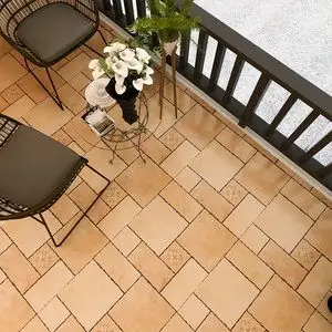 阳台地砖防滑田园美式复古砖600x600户外花园露天院子庭院仿古砖