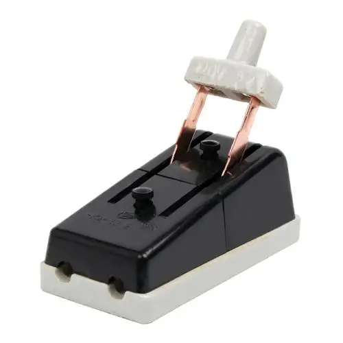 单相两相63a家用 刀闸开关220v黑色老式闸刀单投负荷式隔离开关