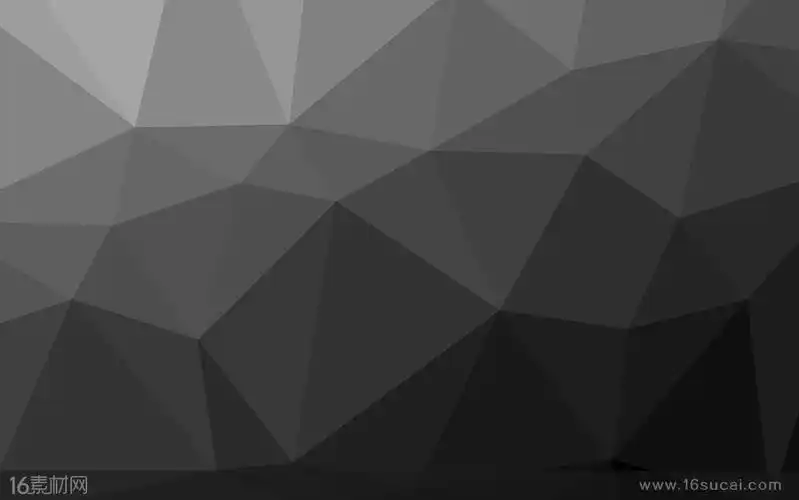 黑白低亮度渐变低多边形背景高清图片