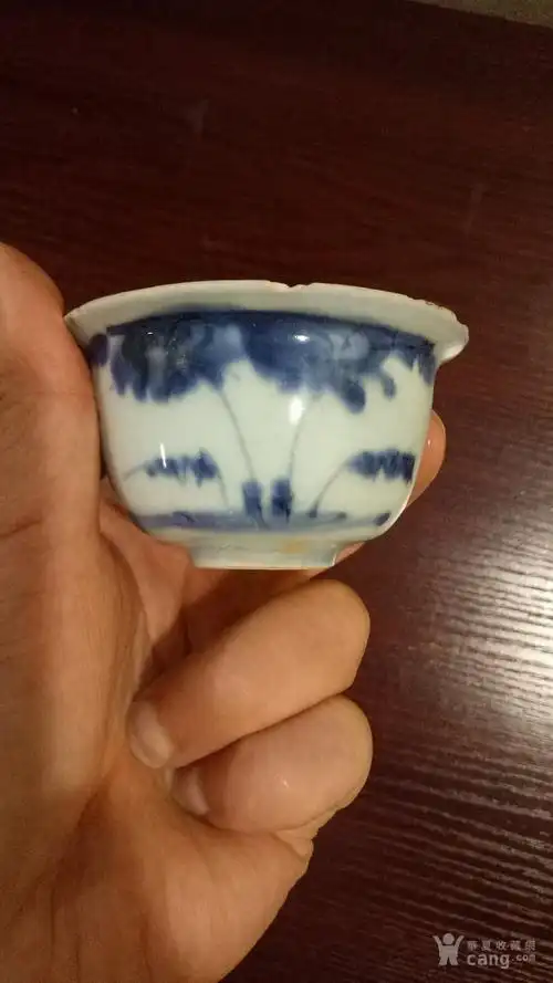 明中期青花小酒杯