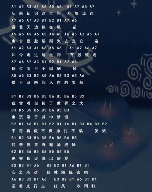 光遇起风了怎么弹弹奏简谱介绍