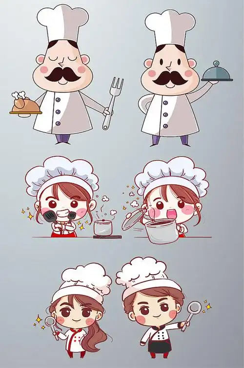 中国风文化墙标题框立即下载招聘厨师大厨海报立即下载卡通餐厅大厨