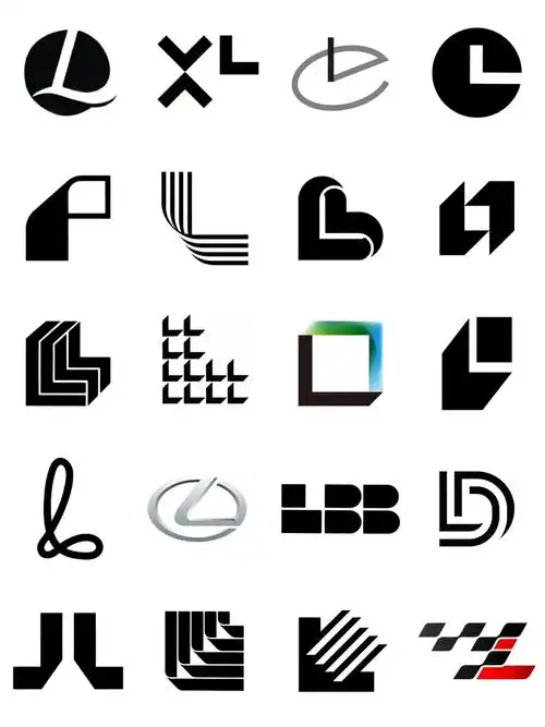 120个英文字母logo设计l