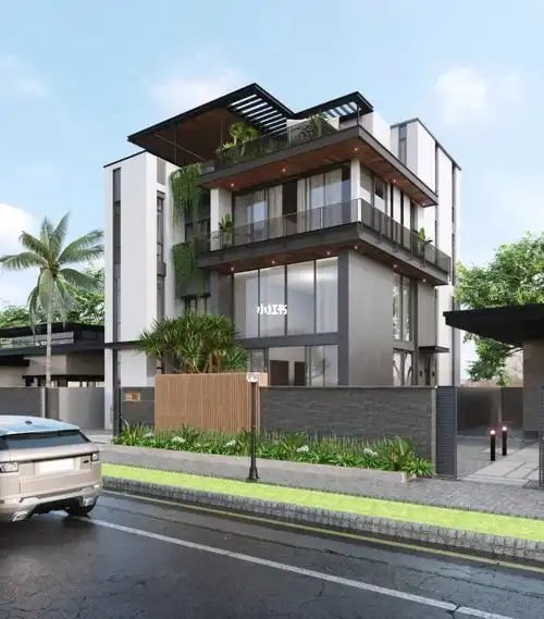 modern villa|三层半现代风乡村别墅住宅