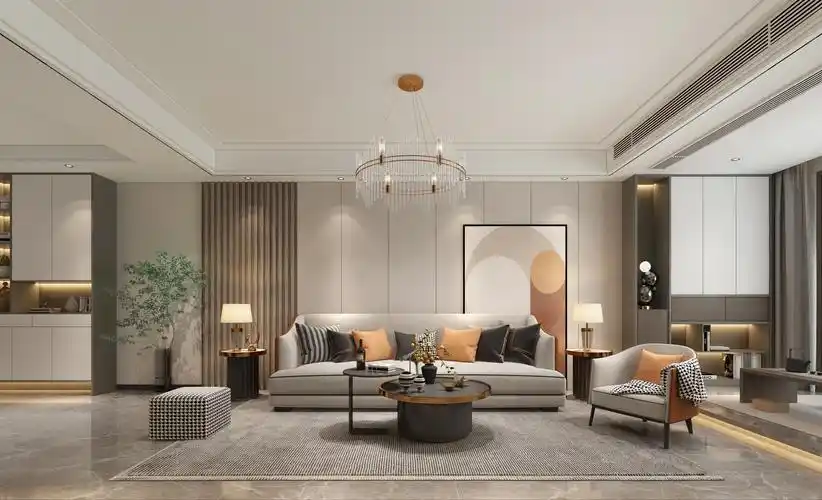 海德公园140.0平米轻奢风格四居家装案例