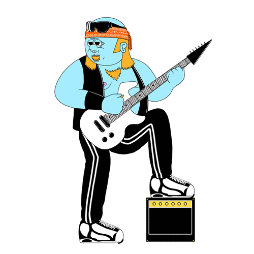 人物 胖子 弹吉他 动漫