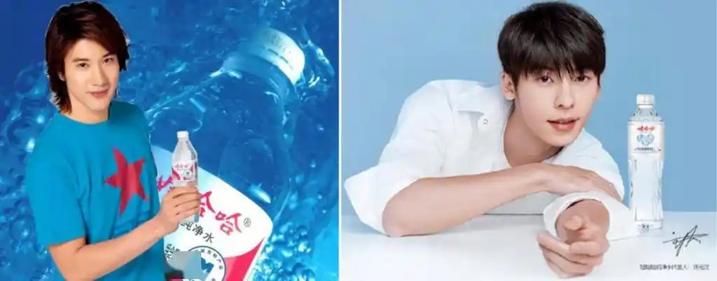 娃哈哈代言人变更  图源:网络,娃哈哈官方微博"开除"王力宏,更多的是