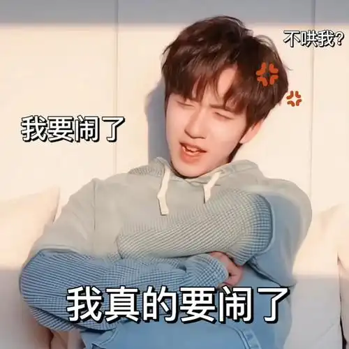 贺峻霖的表情包可以收藏一波,太可爱了,哈哈