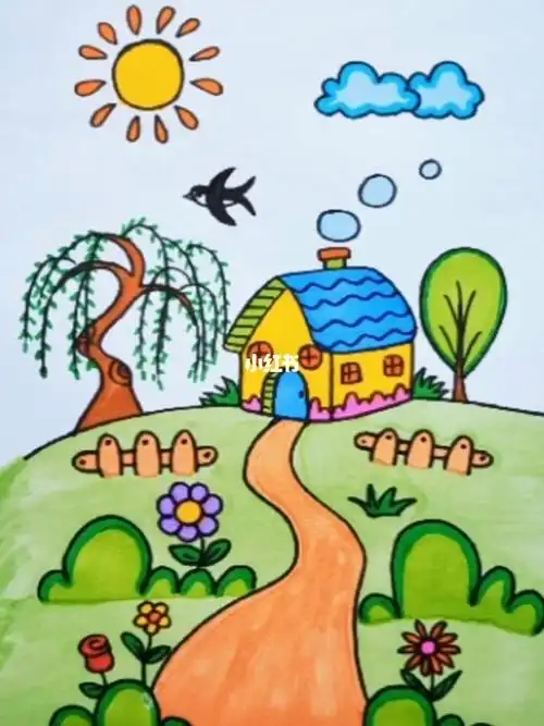 来自春天的简笔画