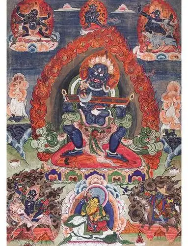 十九世纪宝杖怙主唐卡