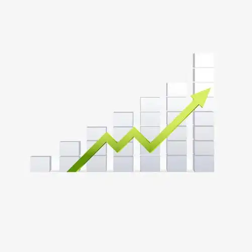 数据上升趋势图表免抠素材免费下载_觅元素51yuansu.com