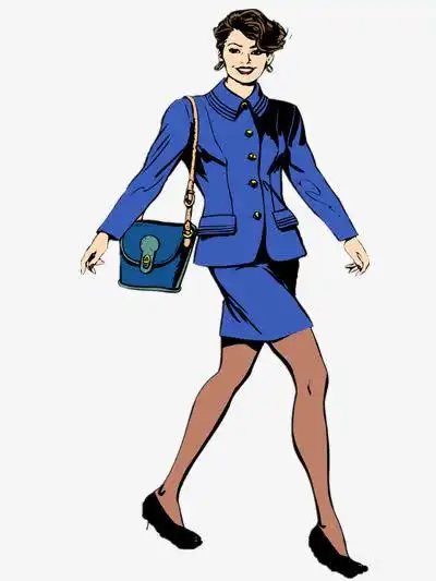 手绘/卡通 卡通元素 > 女强人矢量图 收藏 [声明] 觅元素所有素材为