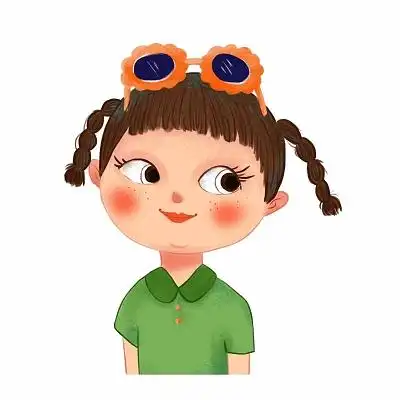 q版可爱小女孩头像  psd分层文件卡通人物头像