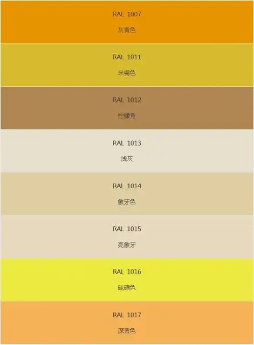 ral(劳尔色卡)中文名称电子版