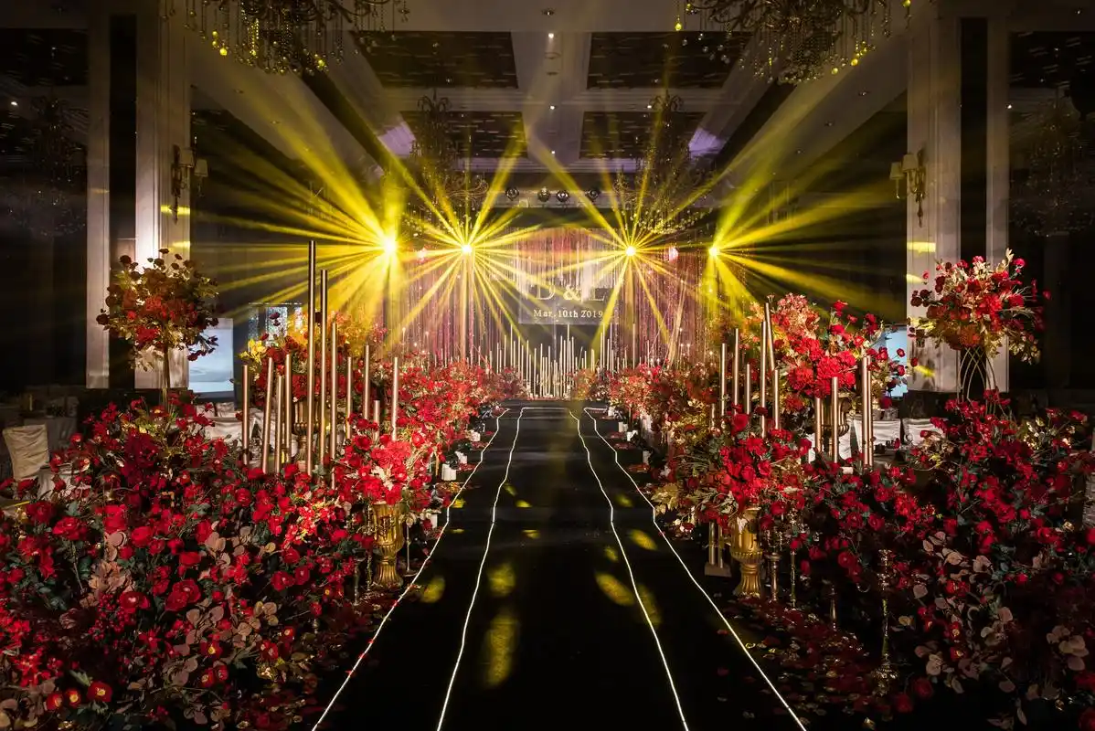 红黑色复古大气婚礼-扬州美寻高端婚礼定制服务有限公司-wed114结婚网