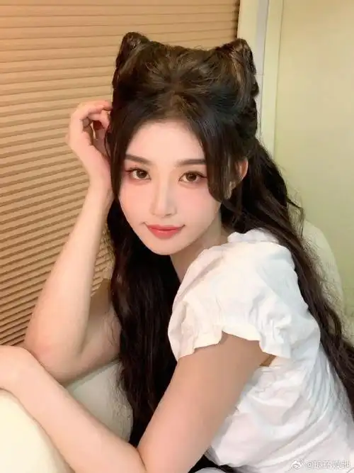 孔雪儿猫耳头##孔雪儿猫耳发型
