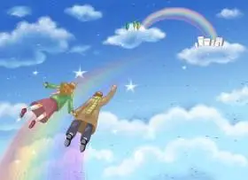 卡通梦想景观矢量图片