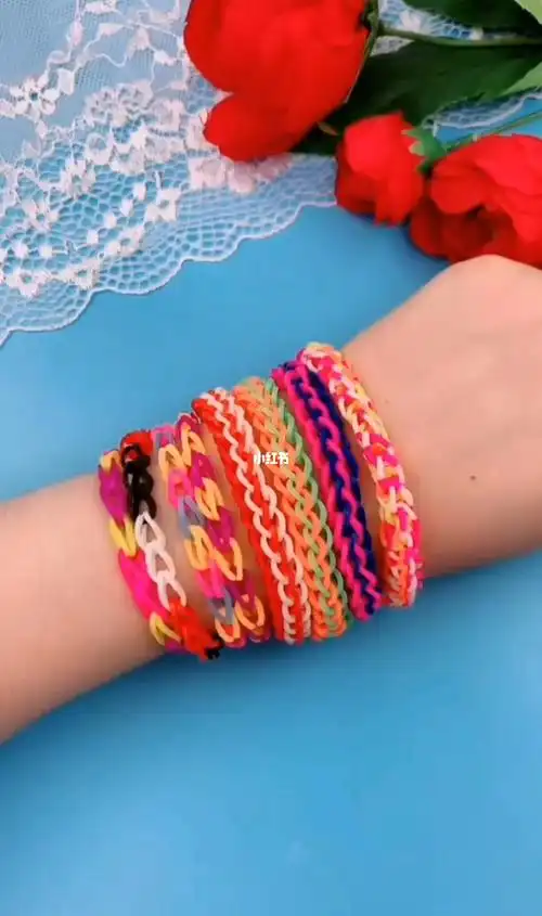 皮筋做的闺蜜手链