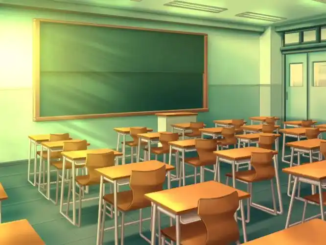 恋爱游戏中的学校教室背景素材