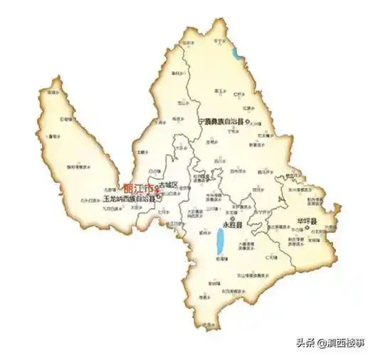 丽江市地图