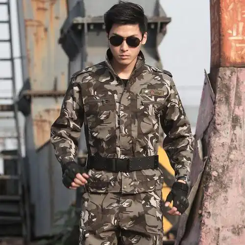 迷彩服套装男女秋季特种兵新式作训工作服干活民工作训外套
