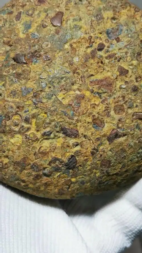 五彩球粒陨石孤品