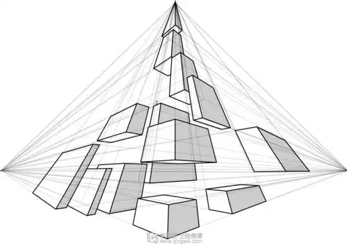 动漫插画基础三点透视练习