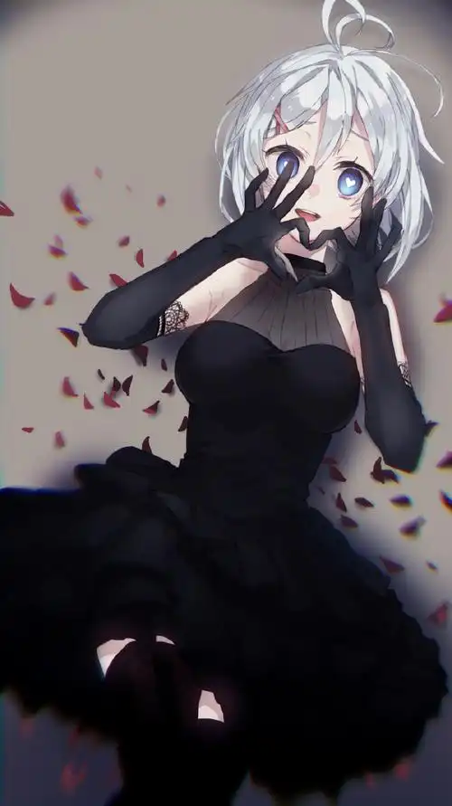 【p站美图】白发蓝眼vtuber!电脑少女小白壁纸特辑 - acg17.com