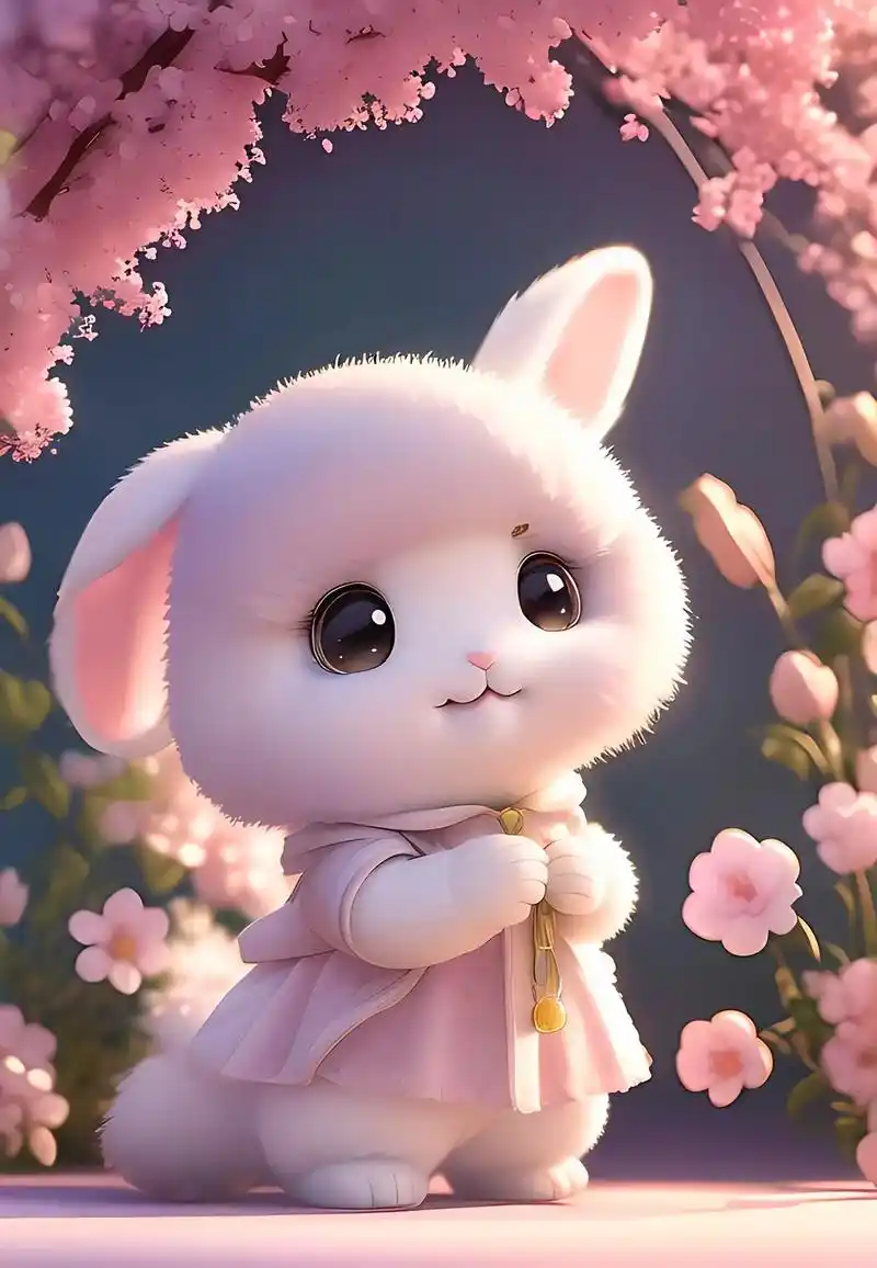 "可爱的童话兔头像"时间从来不语,却回答了所有问题,每一天都 - 抖音