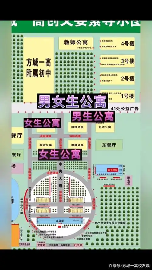 方城一高平面图来啦