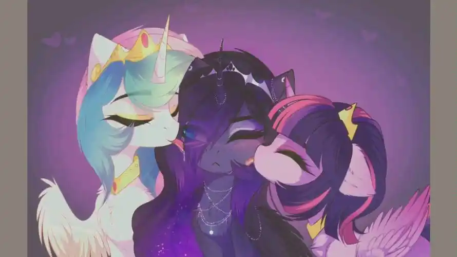 小马宝莉【mlp】图集(5)皇室成员特辑-露娜公主主场_哔哩哔哩_bili