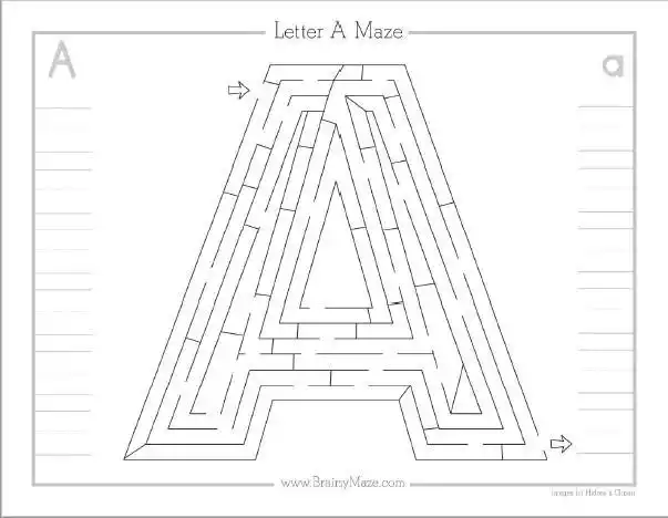 幼儿园小学生注意力训练之五迷宫