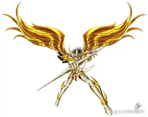 带翅膀和不带翅膀两个版本射手座黄金圣衣的合理化猜想