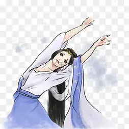 古典美人下载 png下载psd中秋节嫦娥下载 png下载psd手绘卡通唯美仰望