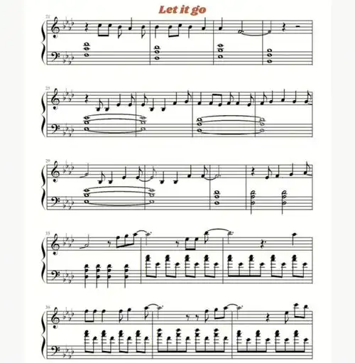 冰雪奇缘1里的主题曲letitgo