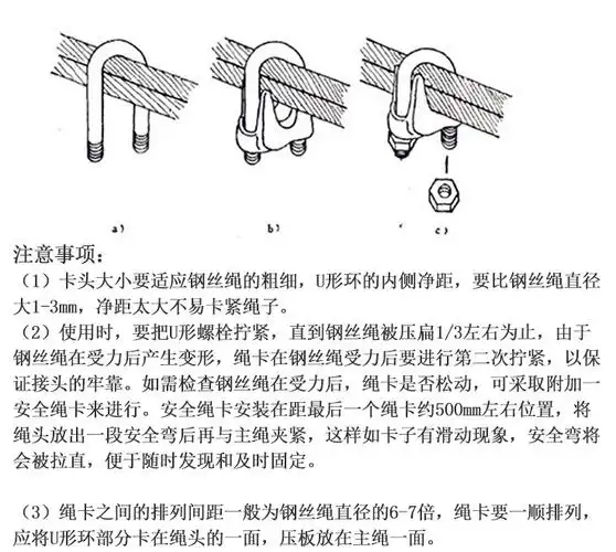镀锌钢丝绳卡头u型夹 重型钢丝绳卡头夹头u型夹轧头