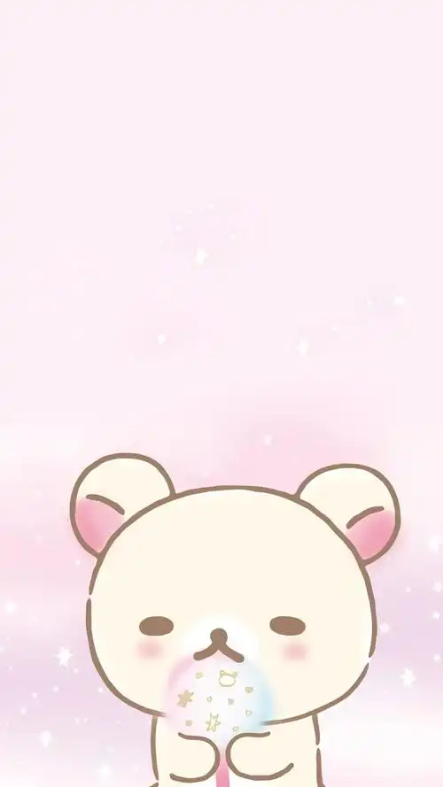 轻松熊唯美可爱卡通,高清图片,手机锁屏桌面-壁纸族