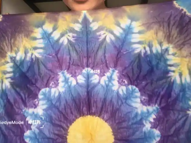 手工扎染真丝方巾